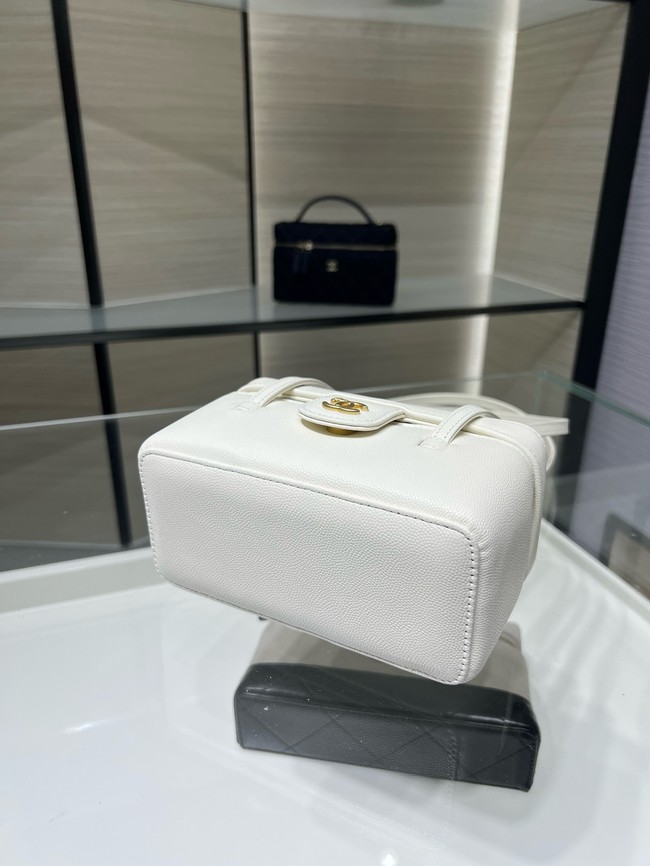 CHANEL Long Vanity with Leather Strap AP5067 white