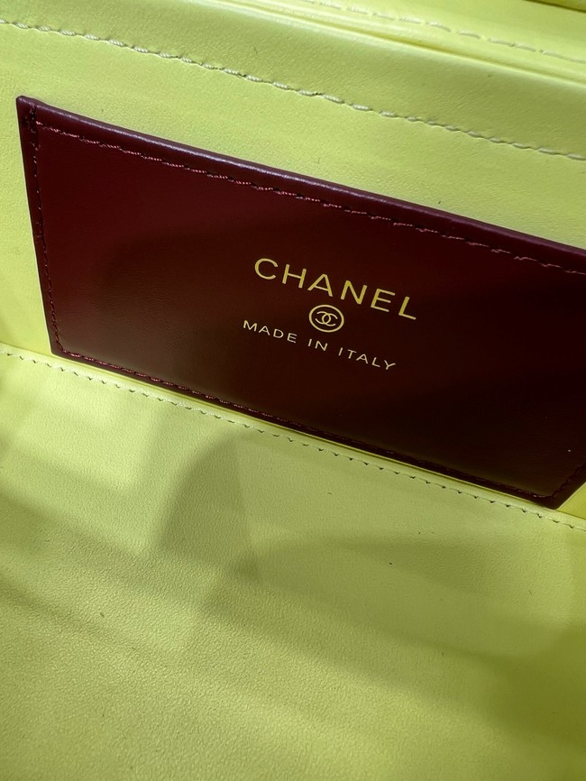 CHANEL Long Vanity with Leather Strap AP5067 yellow
