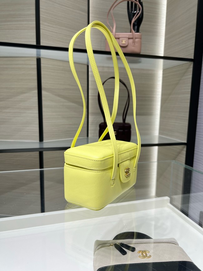 CHANEL Long Vanity with Leather Strap AP5067 yellow