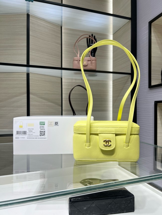 CHANEL Long Vanity with Leather Strap AP5067 yellow