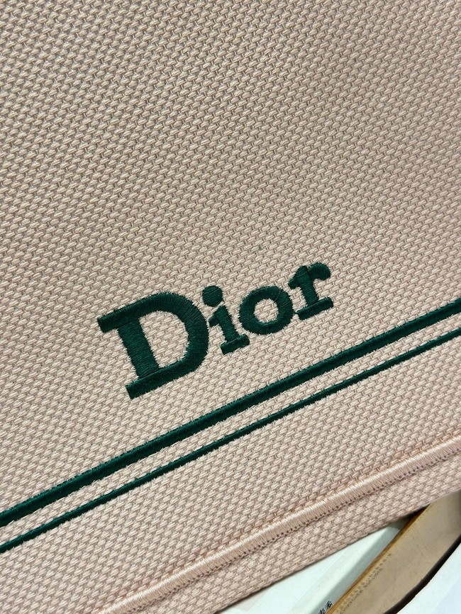 Large Dior Book Tote Book Cover Embroidery TSH295 Pink and Green