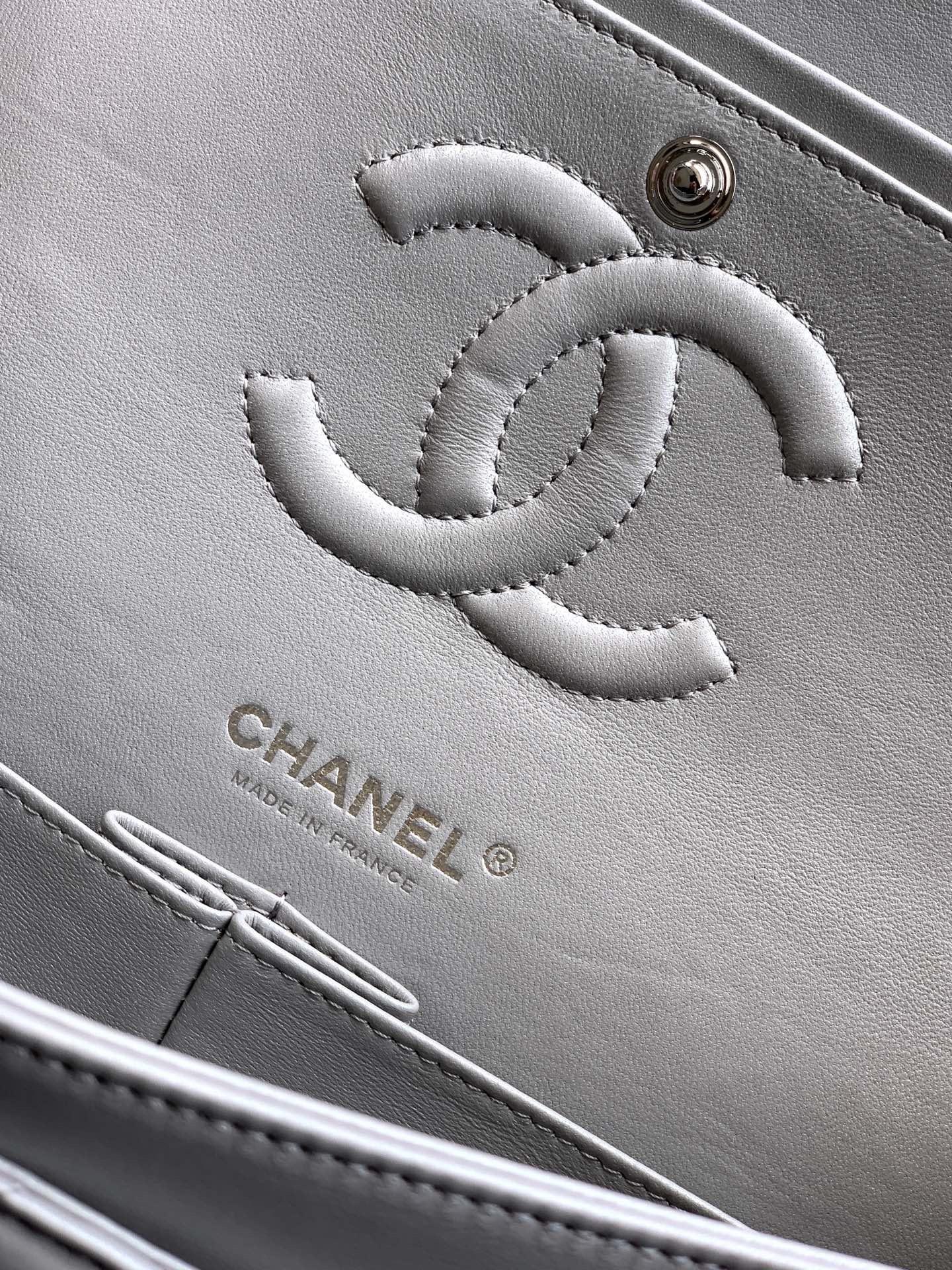 CHANEL Classic 11.12 Handbag A01112 gray