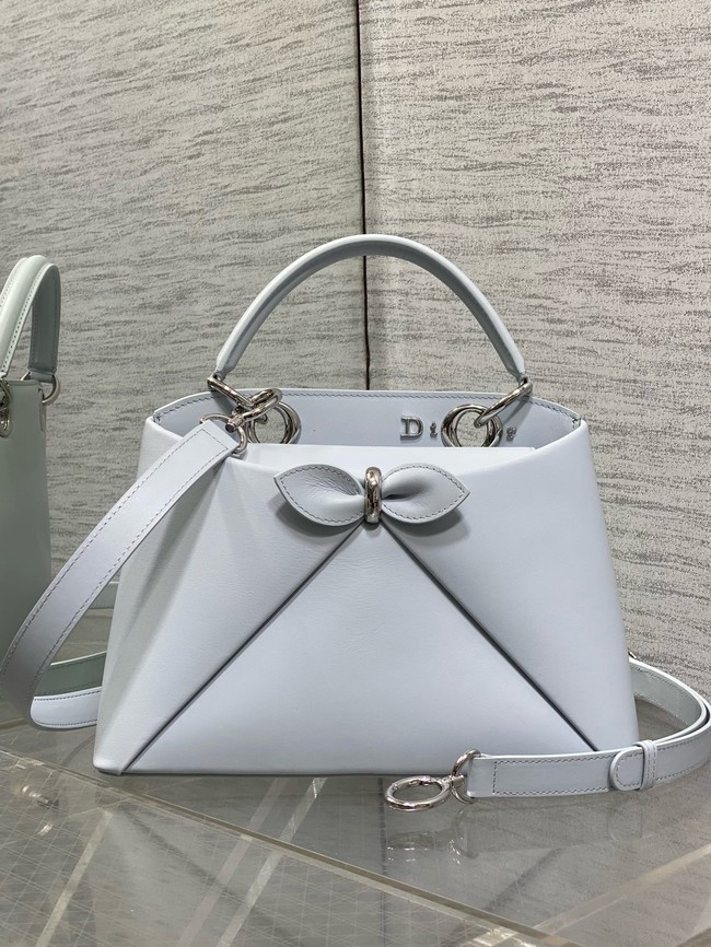 Dior Calfskin small Tote Bag 0737 ice blue