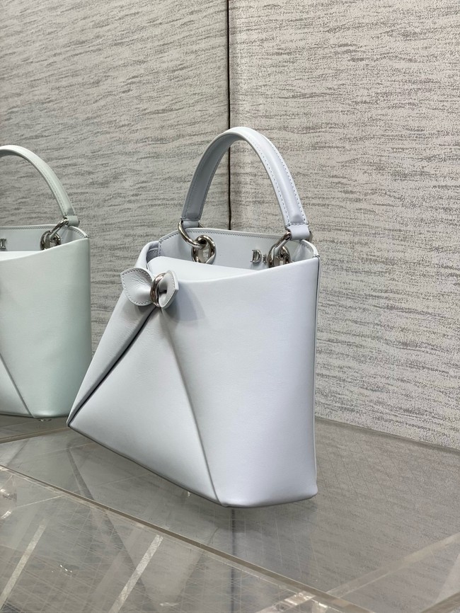 Dior Calfskin small Tote Bag 0737 ice blue