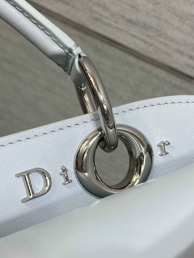 Dior Calfskin small Tote Bag 0737 ice blue