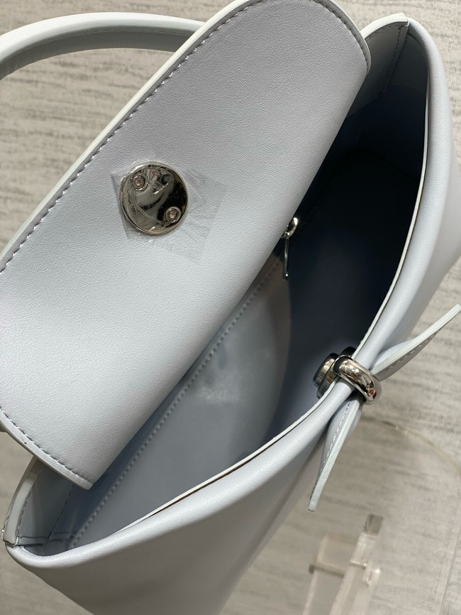 Dior Calfskin small Tote Bag 0737 ice blue