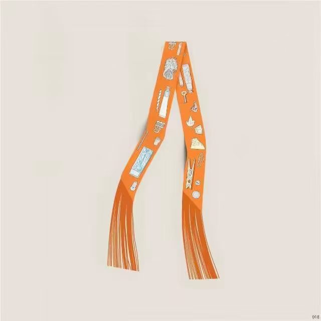 Hermes Tassel Twilly Small Silk Scarf H85387-11