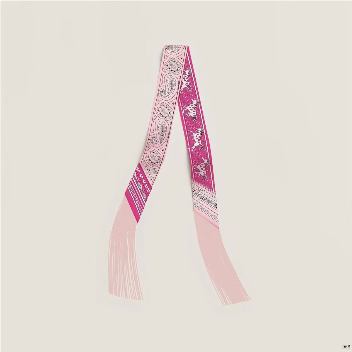 Hermes Tassel Twilly Small Silk Scarf H85387-12