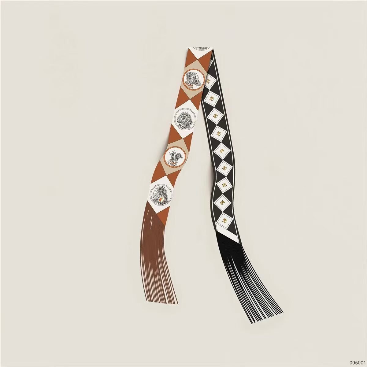 Hermes Tassel Twilly Small Silk Scarf H85387-16
