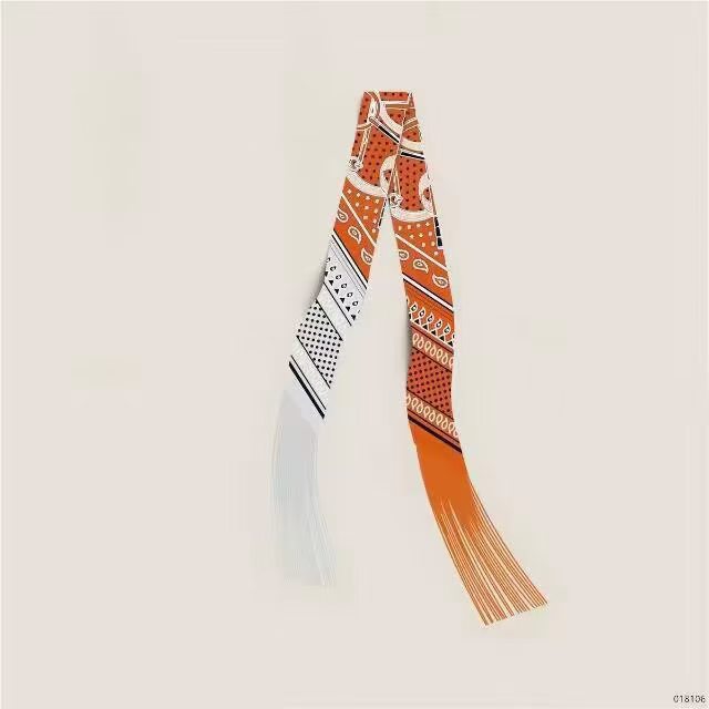 Hermes Tassel Twilly Small Silk Scarf H85387-14