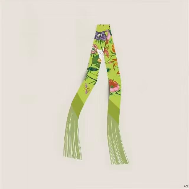 Hermes Tassel Twilly Small Silk Scarf H85387-18