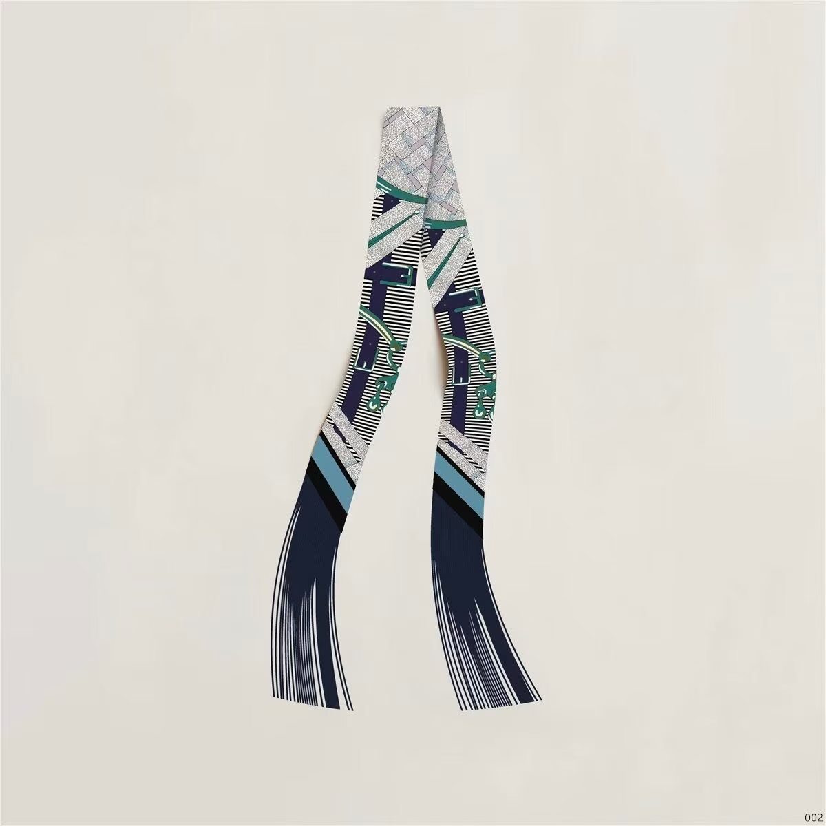 Hermes Tassel Twilly Small Silk Scarf H85387-2
