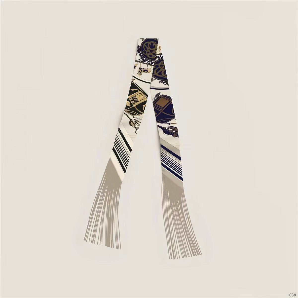 Hermes Tassel Twilly Small Silk Scarf H85387-20