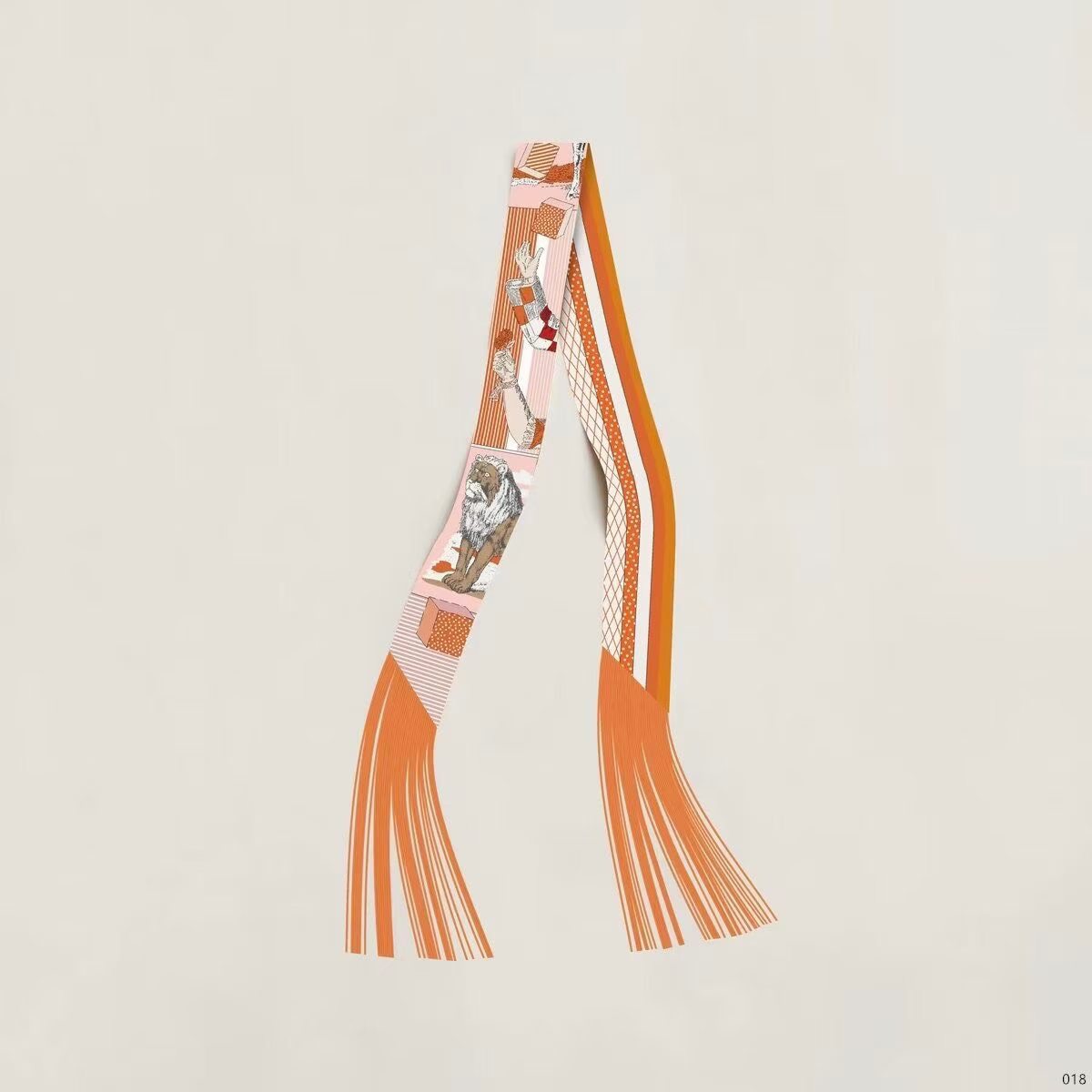 Hermes Tassel Twilly Small Silk Scarf H85387-21