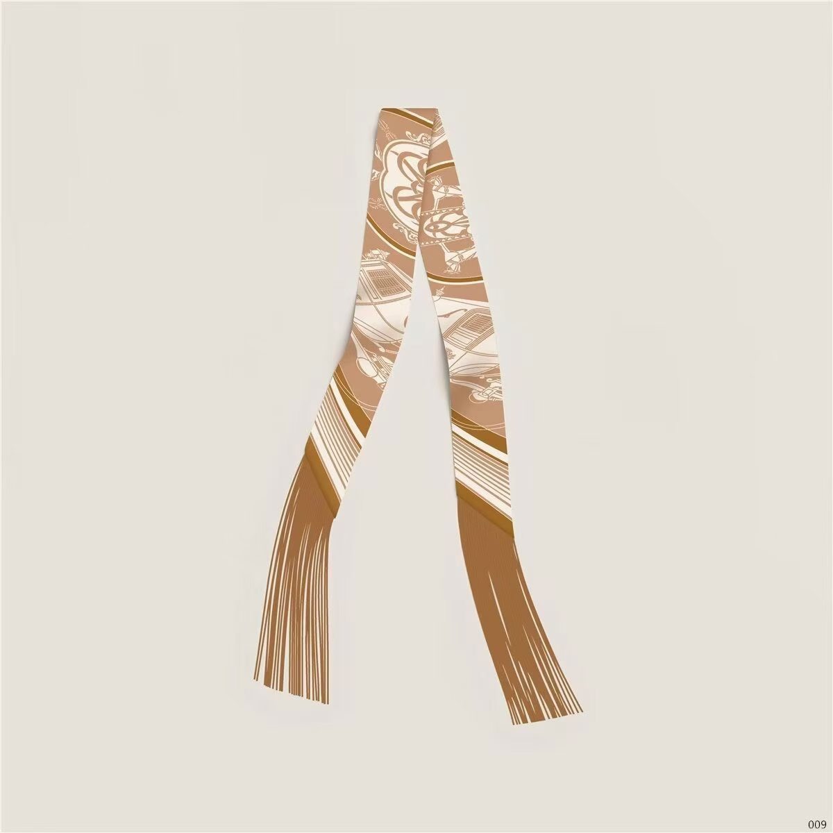 Hermes Tassel Twilly Small Silk Scarf H85387-22