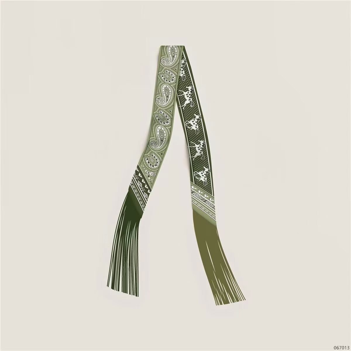 Hermes Tassel Twilly Small Silk Scarf H85387-26