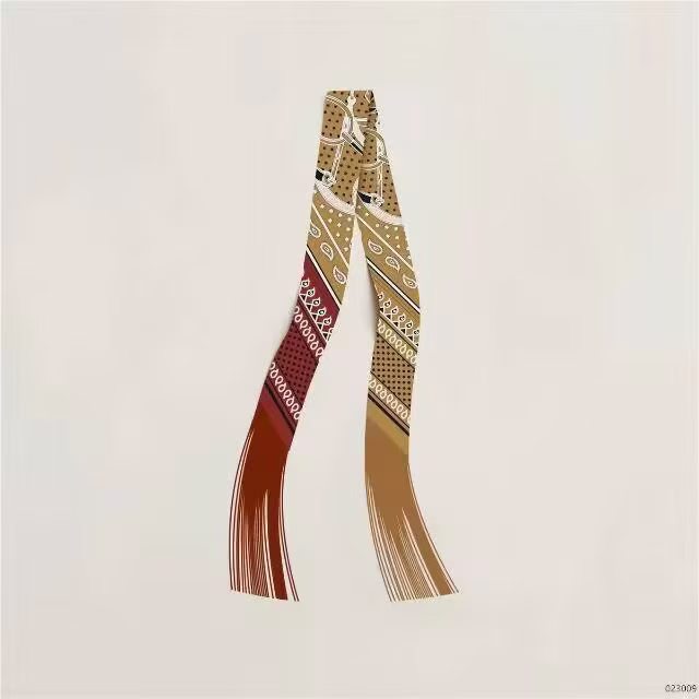 Hermes Tassel Twilly Small Silk Scarf H85387-29