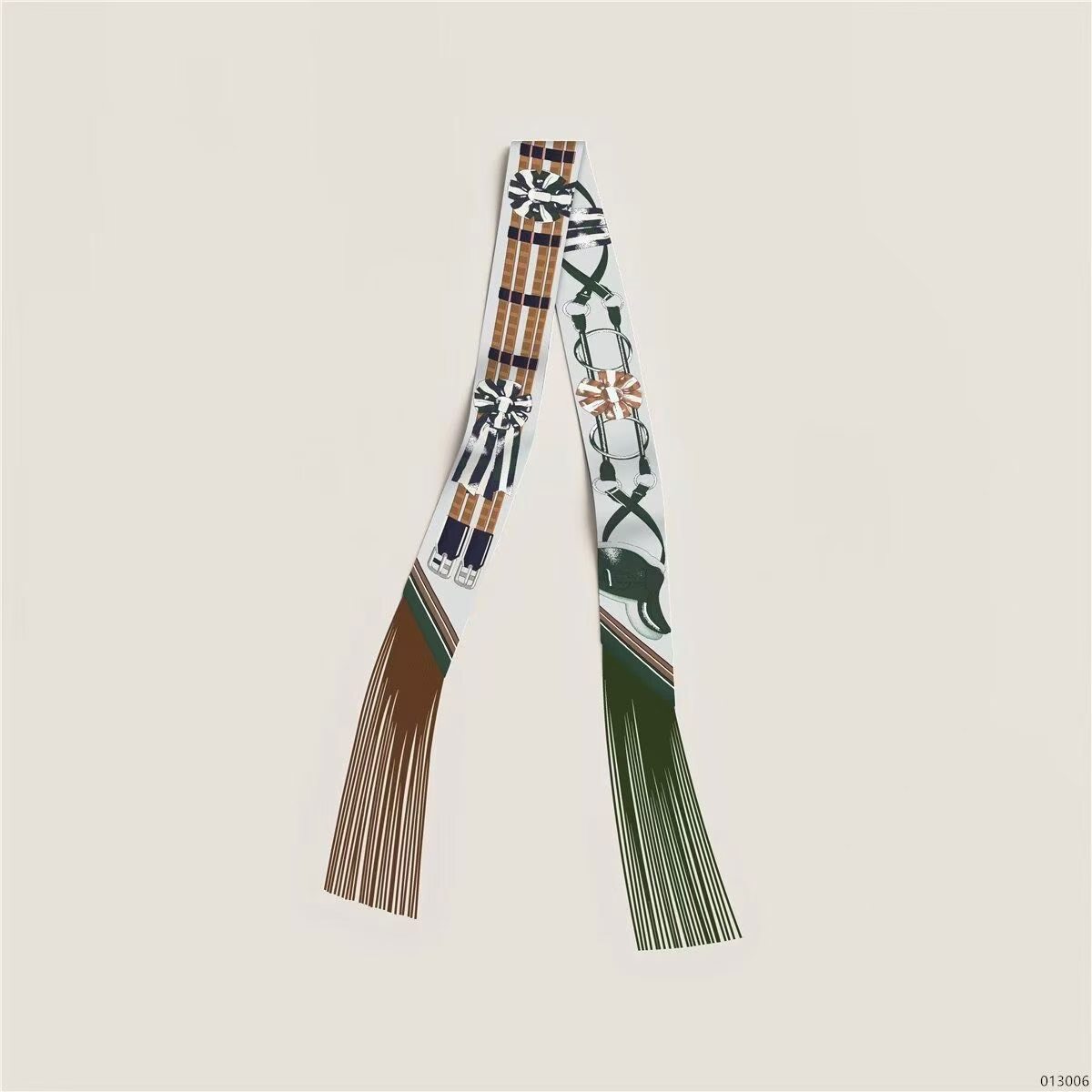 Hermes Tassel Twilly Small Silk Scarf H85387-30