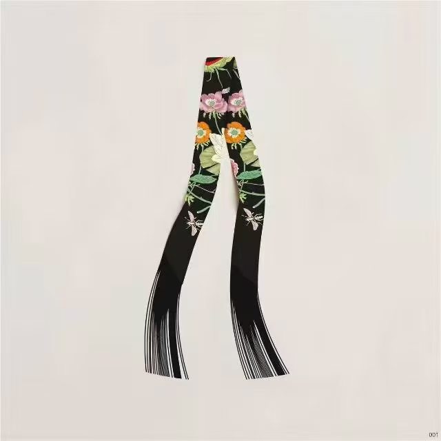 Hermes Tassel Twilly Small Silk Scarf H85387-34
