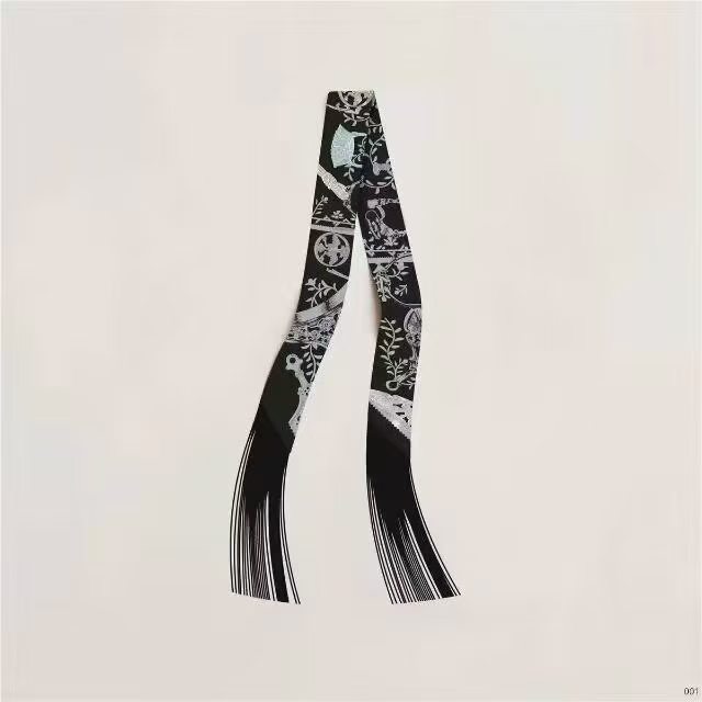 Hermes Tassel Twilly Small Silk Scarf H85387-35