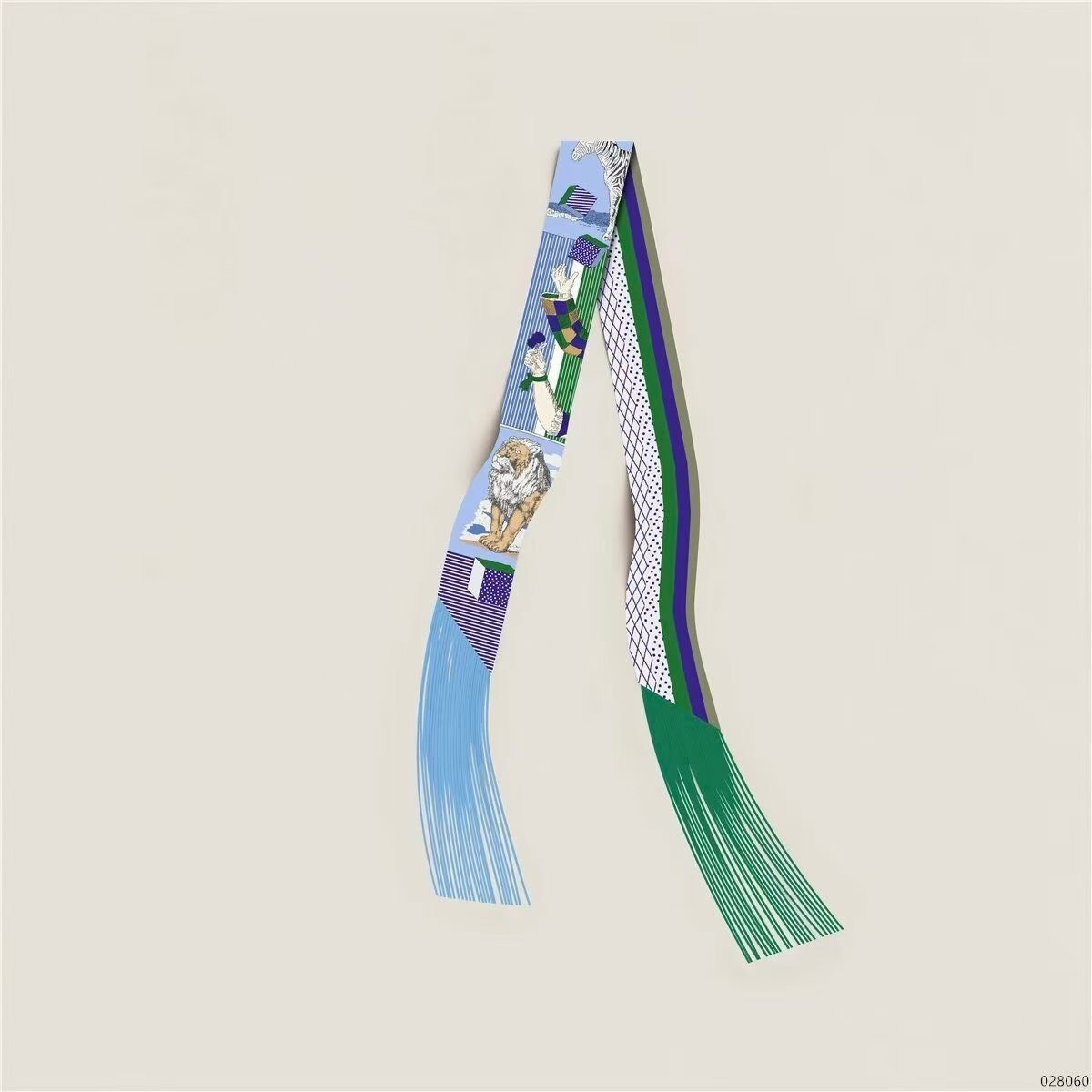 Hermes Tassel Twilly Small Silk Scarf H85387-39