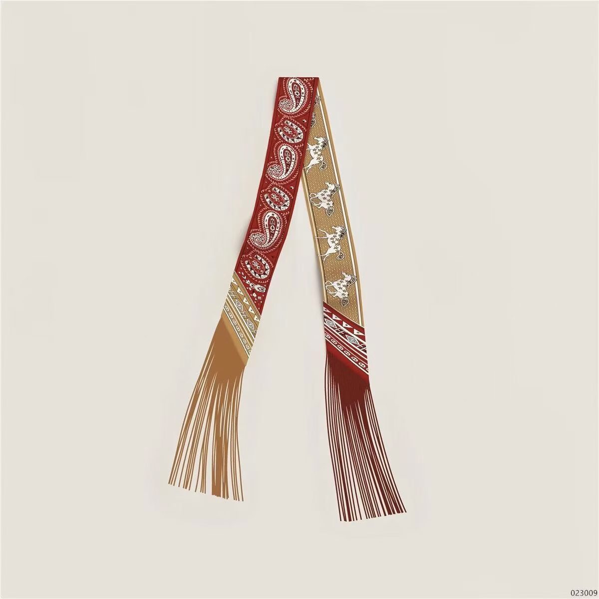 Hermes Tassel Twilly Small Silk Scarf H85387-5