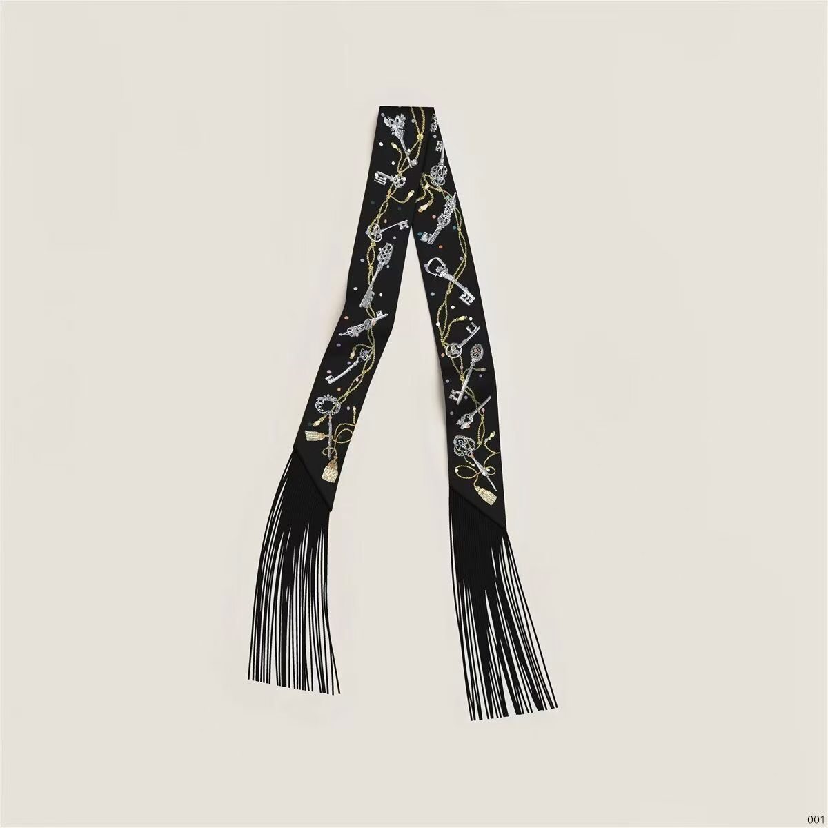 Hermes Tassel Twilly Small Silk Scarf H85387-9