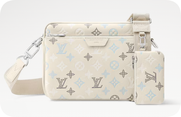 Louis Vuitton Trio Messenger M28854 Ecru White