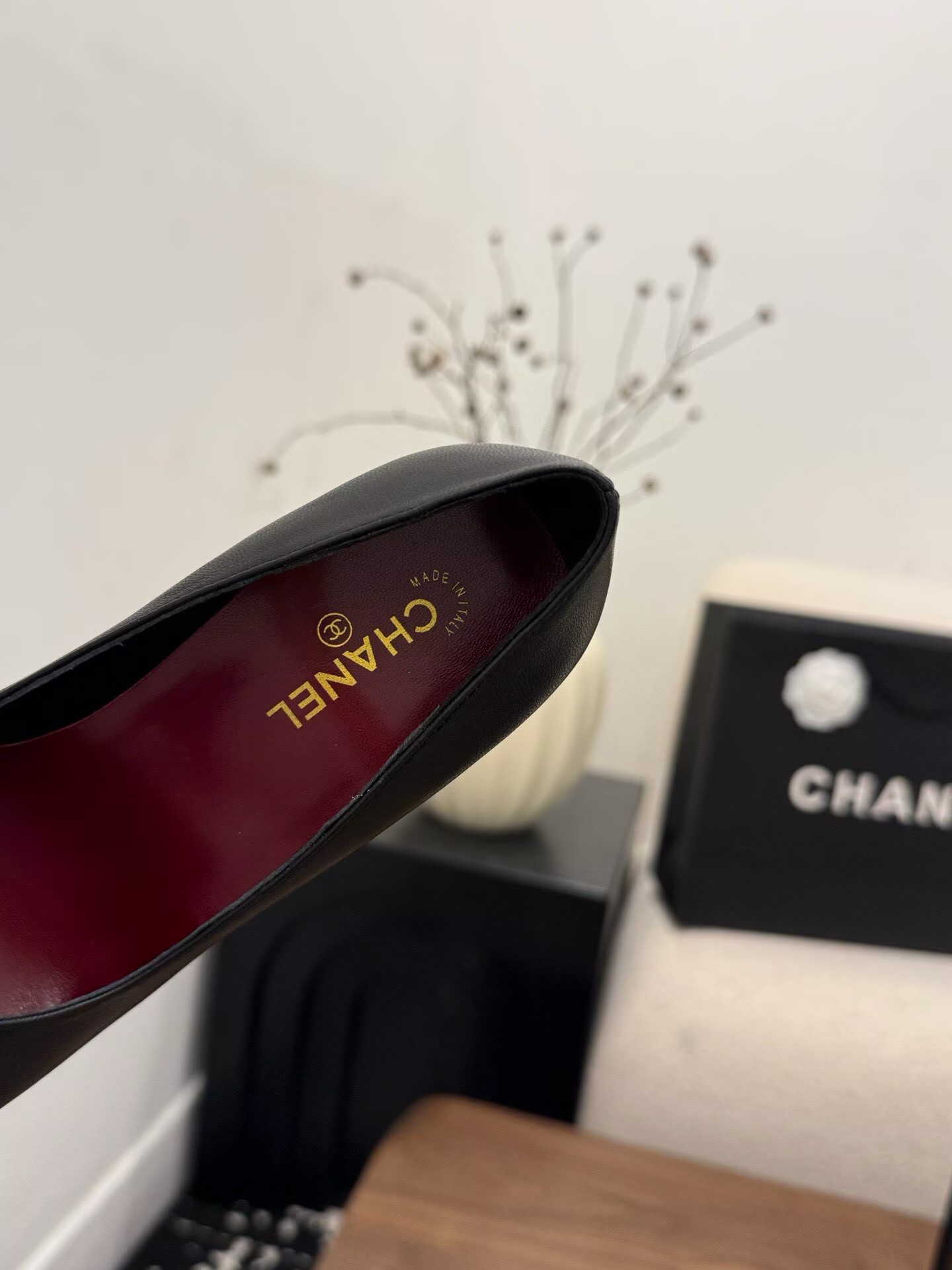 Chanel Pumps Lambskin heel G47188 Green&Black Chanel Pumps Lambskin heel G47188 Green&Black