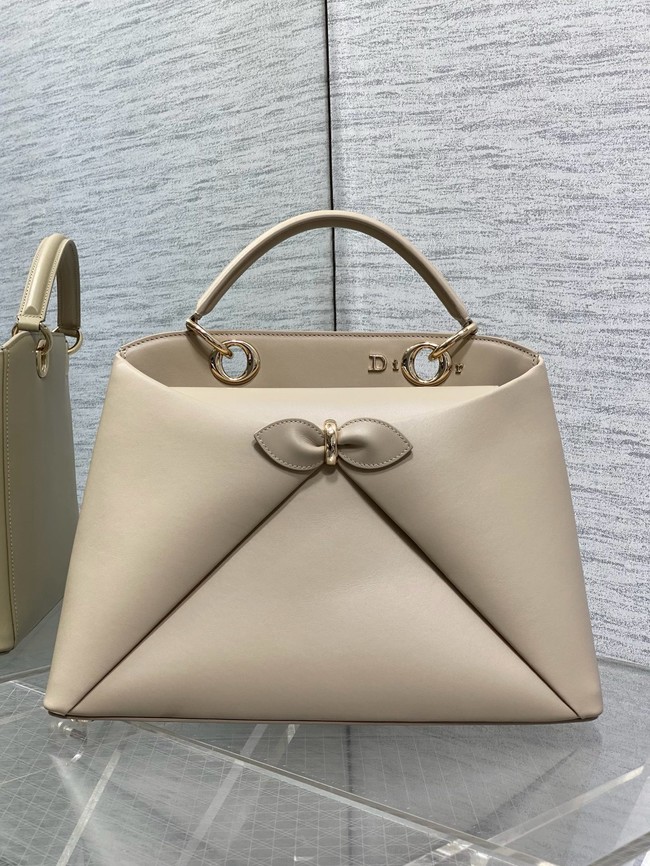 Dior Calfskin Medium Tote Bag 0738 Apricot