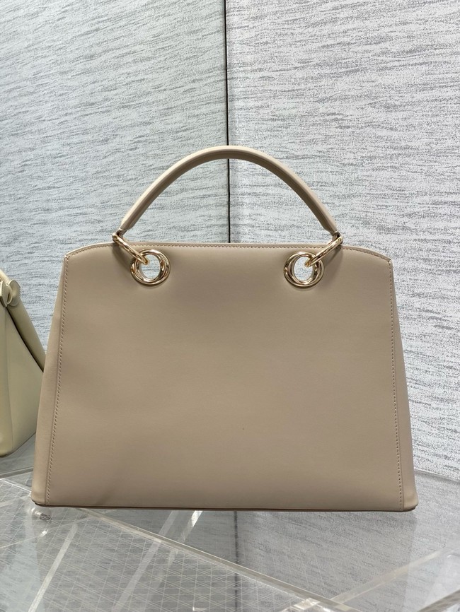 Dior Calfskin Medium Tote Bag 0738 Apricot