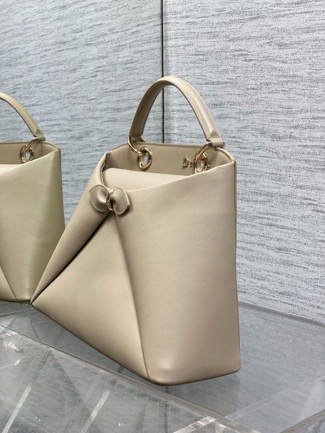 Dior Calfskin Medium Tote Bag 0738 Apricot