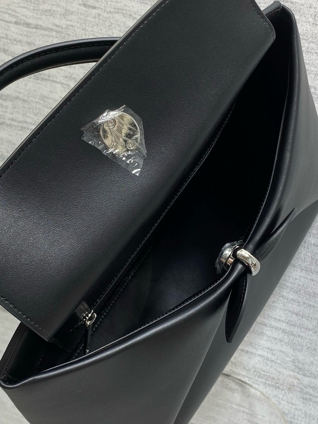 Dior Calfskin Medium Tote Bag 0738 black&Silver