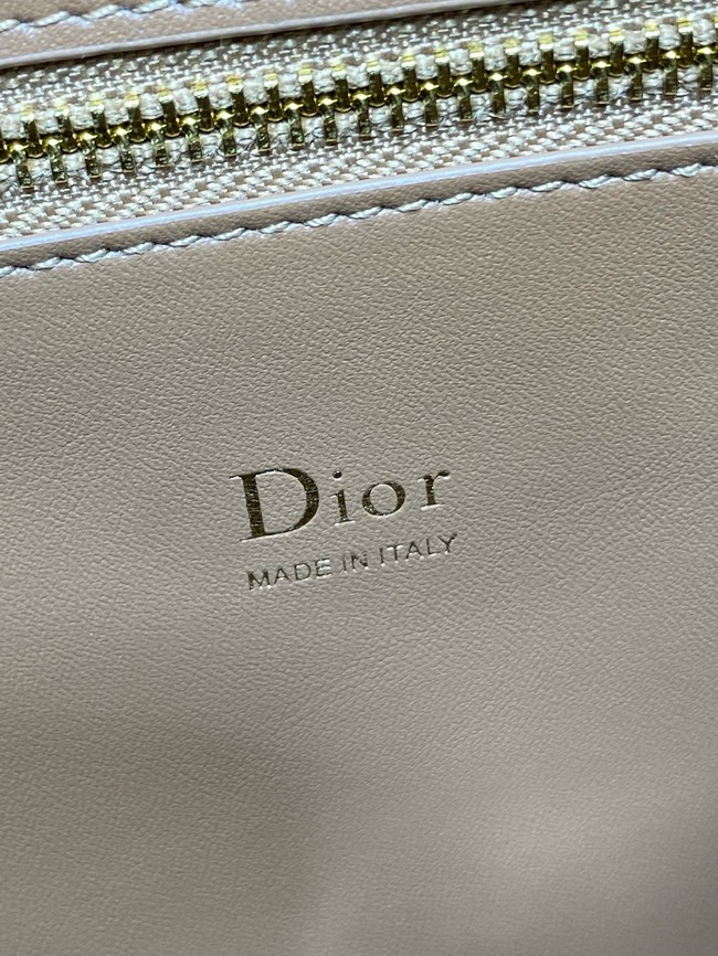 Dior Calfskin Medium Tote Bag 0738 camel
