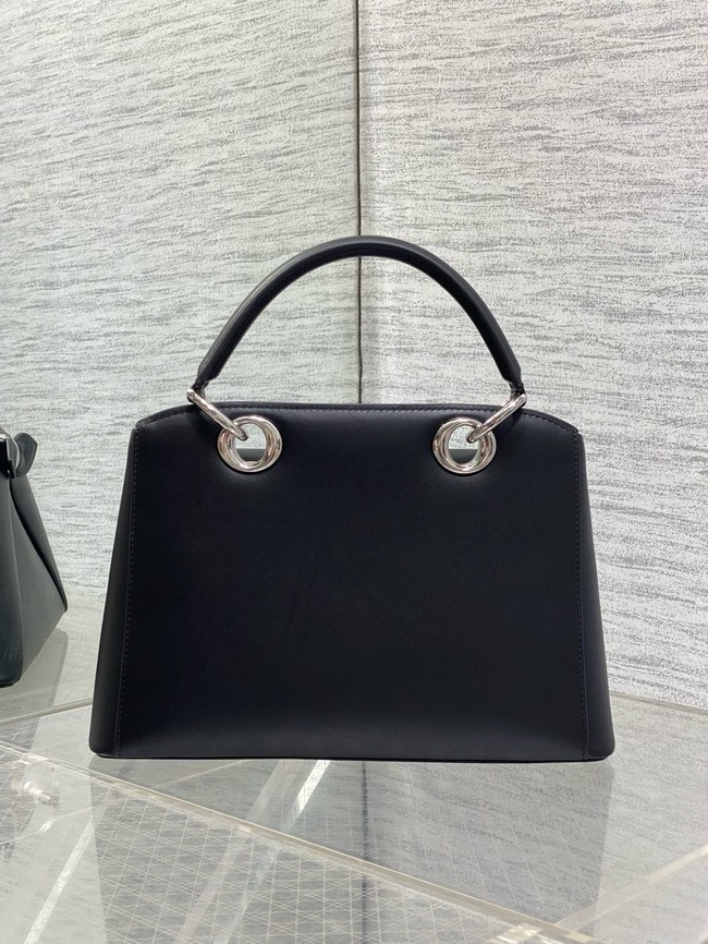 Dior Calfskin small Tote Bag 0737 black&Silver