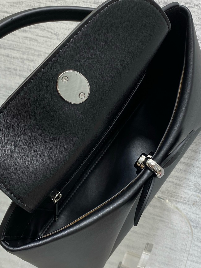 Dior Calfskin small Tote Bag 0737 black&Silver