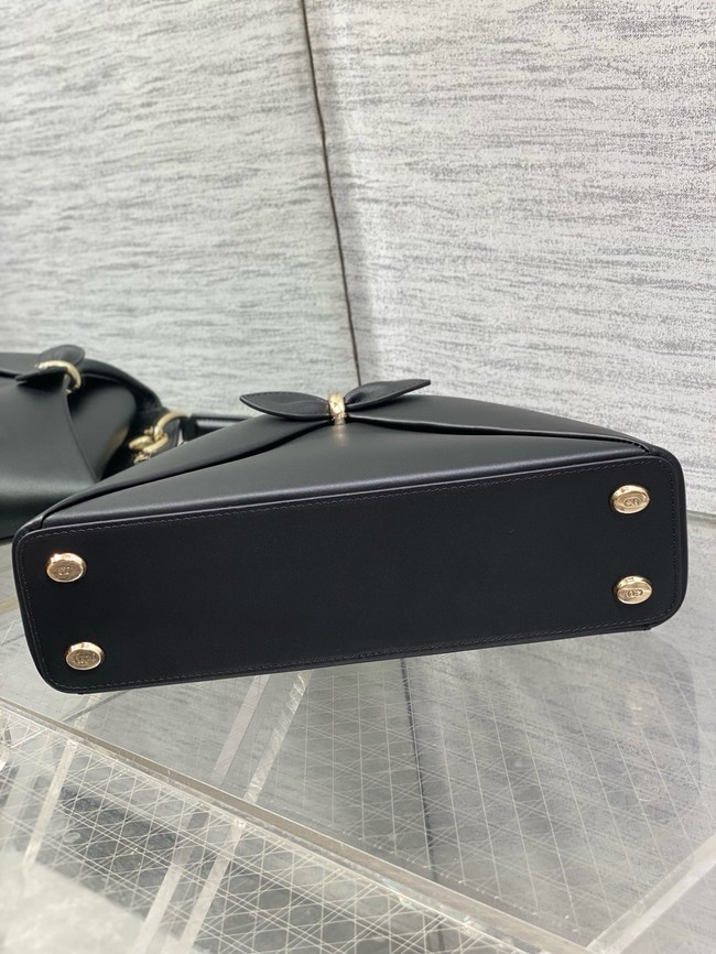 Dior Calfskin small Tote Bag 0737 black&gold