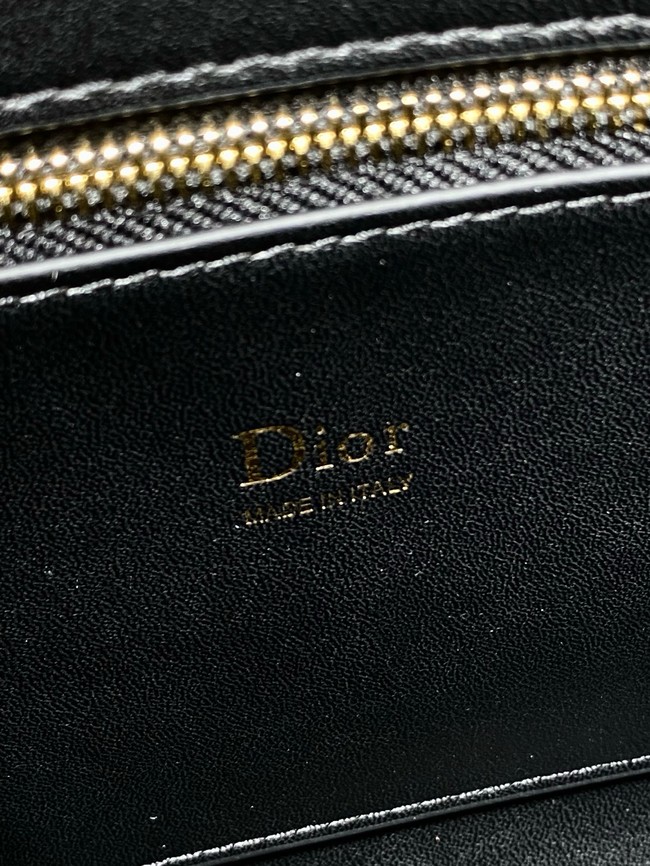 Dior Calfskin small Tote Bag 0737 black&gold