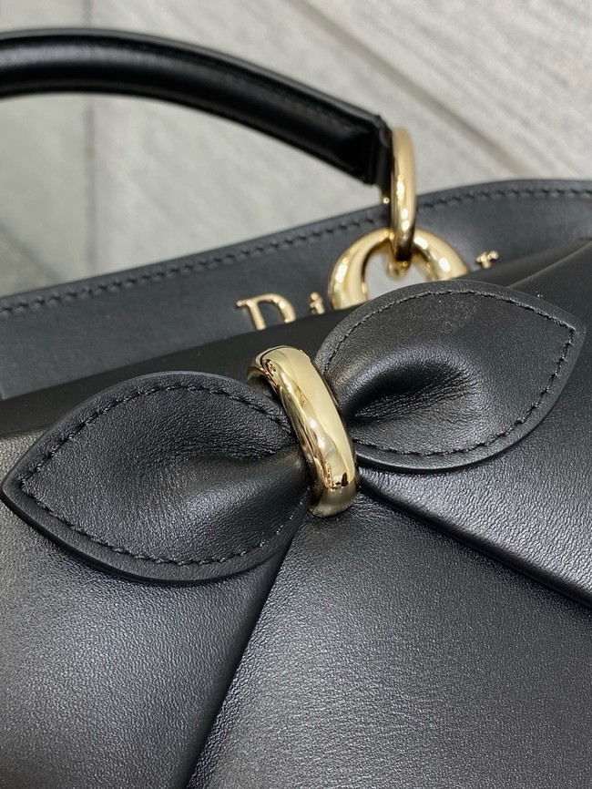 Dior Calfskin small Tote Bag 0737 black&gold