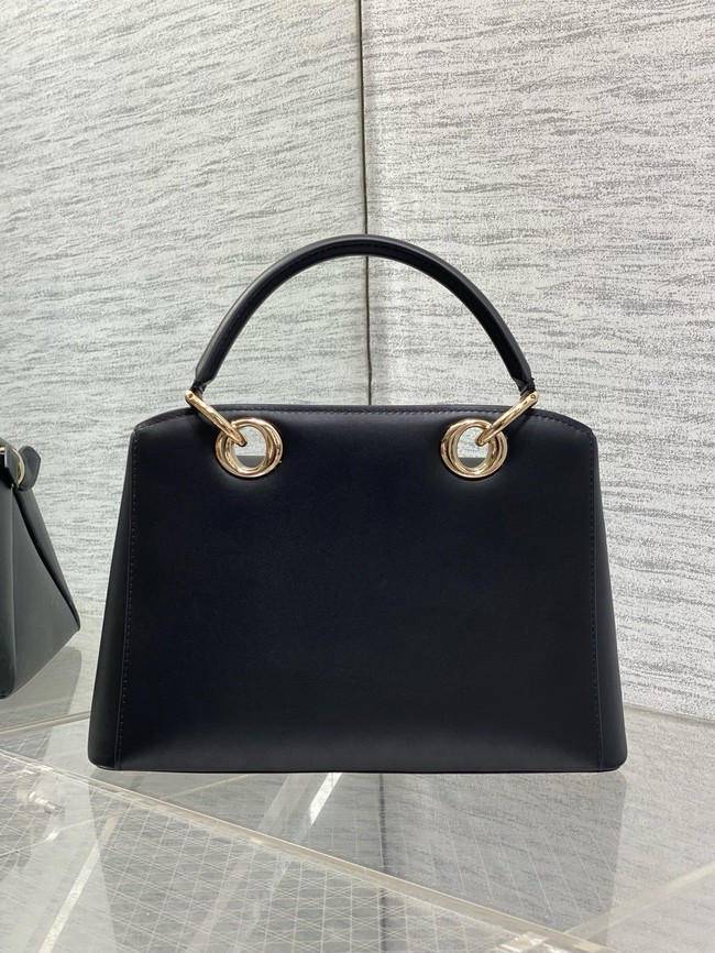 Dior Calfskin small Tote Bag 0737 black&gold