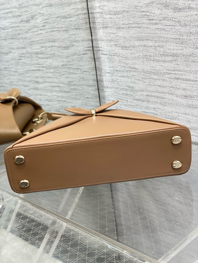 Dior Calfskin small Tote Bag 0737 camel