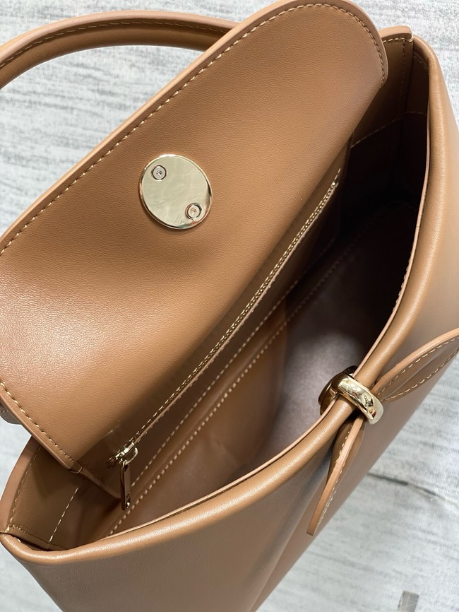 Dior Calfskin small Tote Bag 0737 camel
