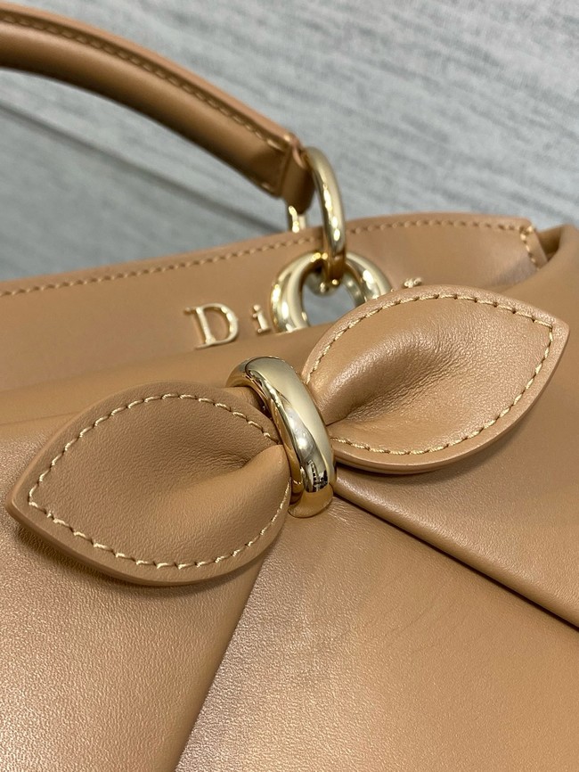 Dior Calfskin small Tote Bag 0737 camel