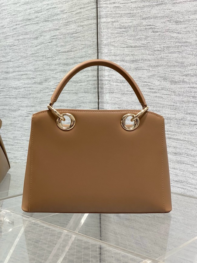 Dior Calfskin small Tote Bag 0737 camel