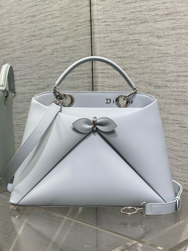 Dior Calfskin Medium Tote Bag 0738 ice blue