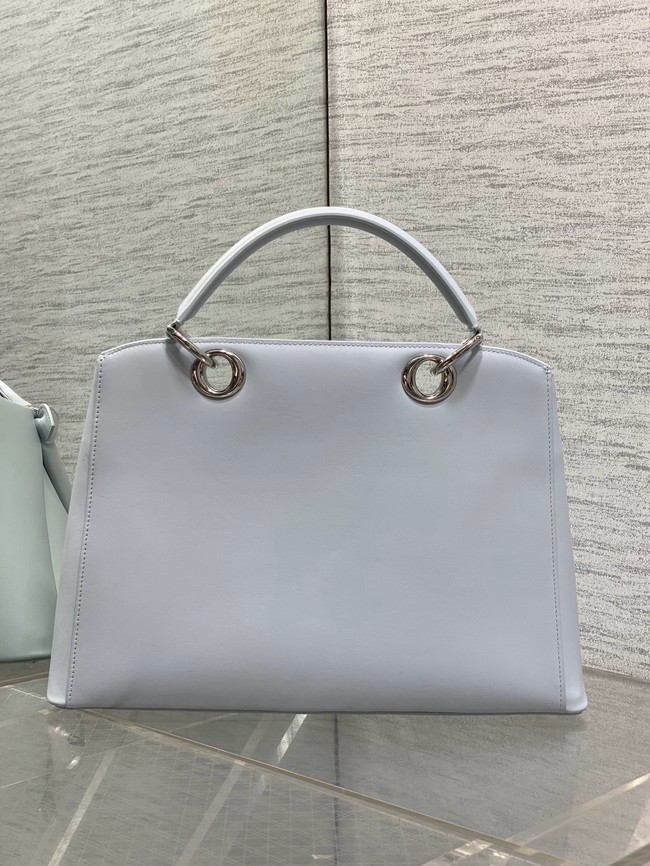 Dior Calfskin Medium Tote Bag 0738 ice blue