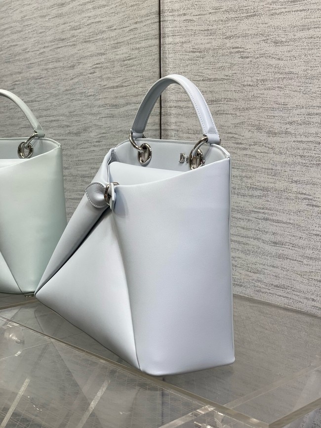 Dior Calfskin Medium Tote Bag 0738 ice blue