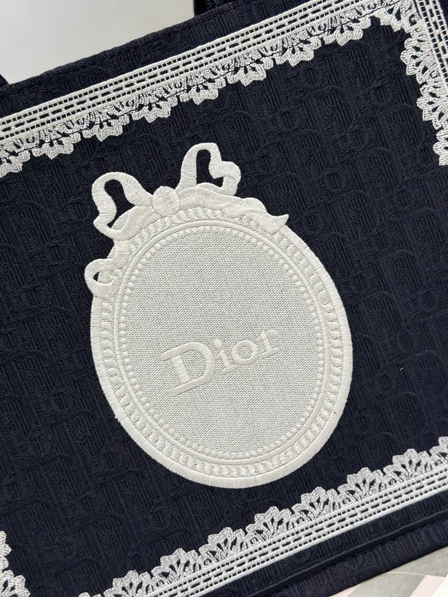 Medium Dior Book Tote with Strap M1354PEH Blue