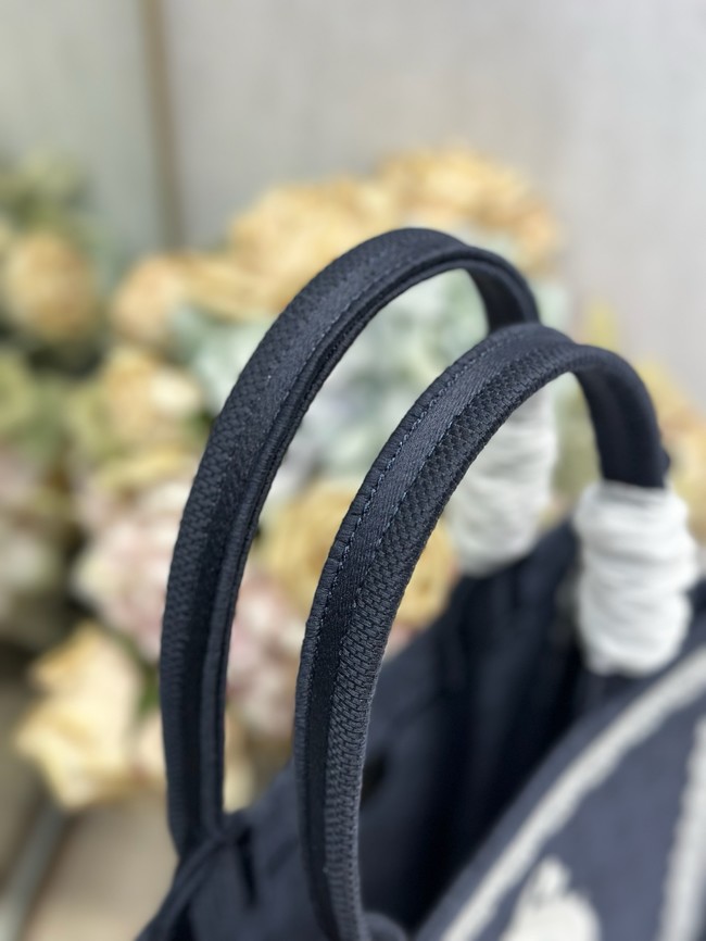 Medium Dior Book Tote with Strap M1354PEH Blue