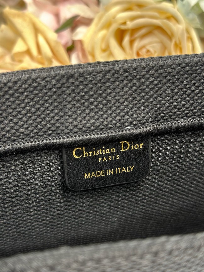 Medium Dior Book Tote with Strap M1354PEH Black